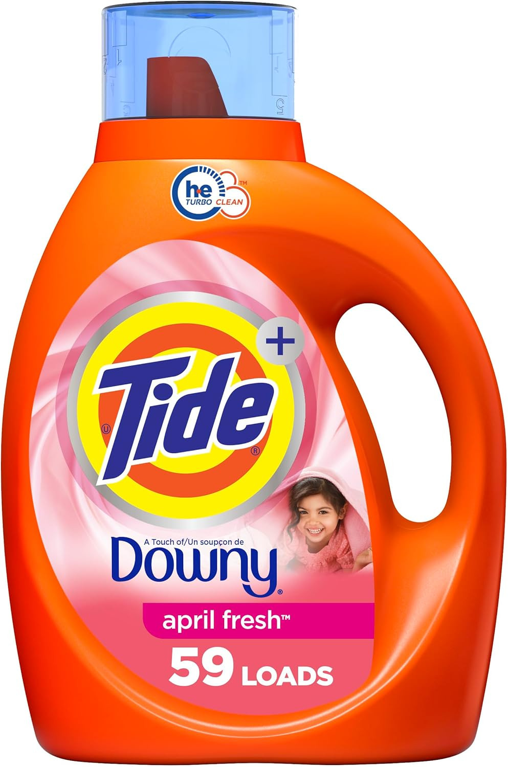 Tide with Downy Liquid Laundry Detergent Soap, High Efficiency (HE), April Fresh