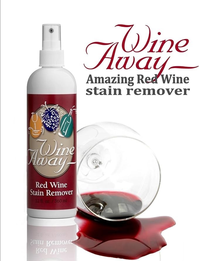 Wine Away Red Wine Stain Remover 12oz Set of 3 Citrus Fabric Carpet & Laundry Sp