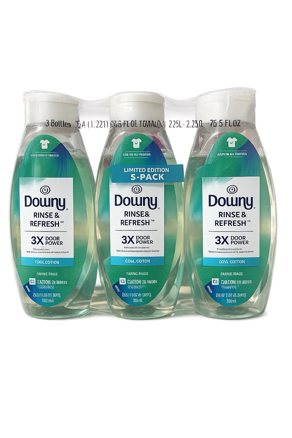 Downy Rinse & Refresh Laundry Fabric Rinse Cool Cotton 3 ct., 76.5 fl. oz.