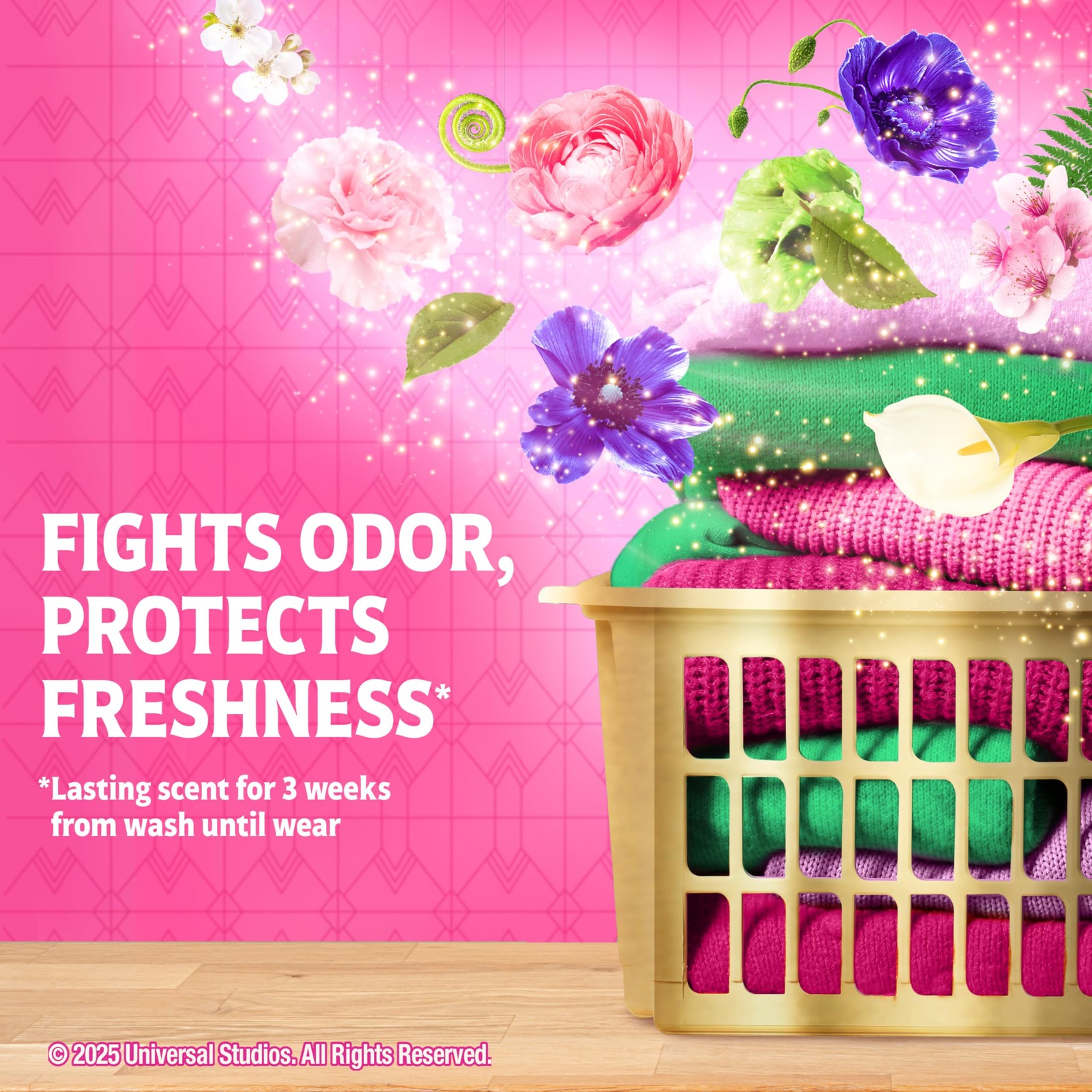 Laundry Detergent Pacs 42 Count HE Oxi Boost Febreze Floral Scent Limited Editio
