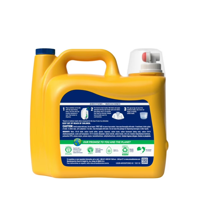 plus Oxiclean Odor Blasters Liquid Laundry Detergent, Fresh Burst,