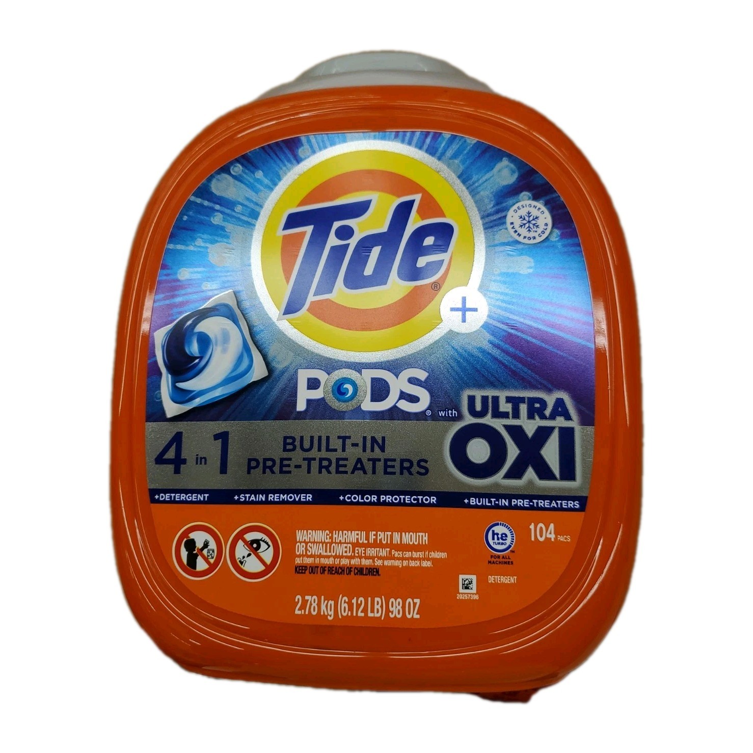 Tide Pods with Ultra Oxi Laundry Detergent Pods (100 pacs)