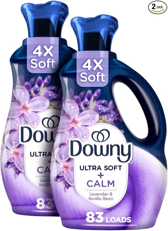 Downy Ultra Soft Fabric Softener Liquid Calm Lavender &Vanilla Bean 83 loads 2pk
