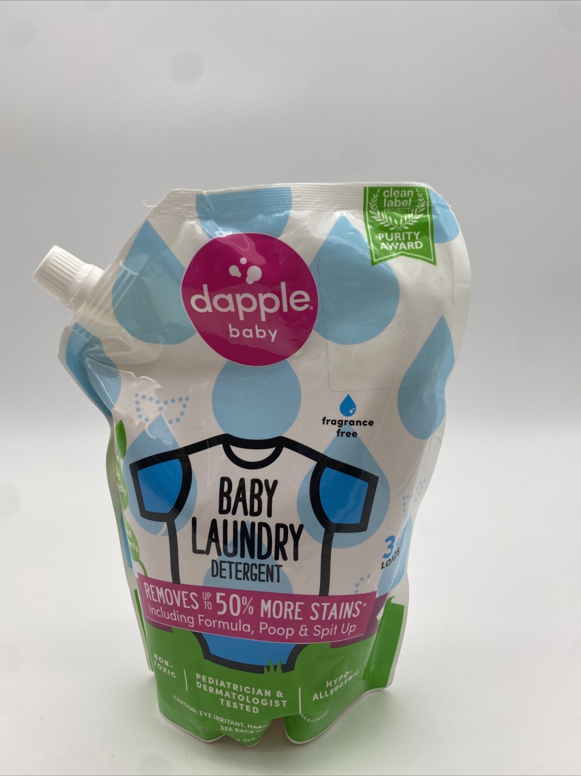 Dapple Baby Laundry Detergent Fragrance Free 34oz