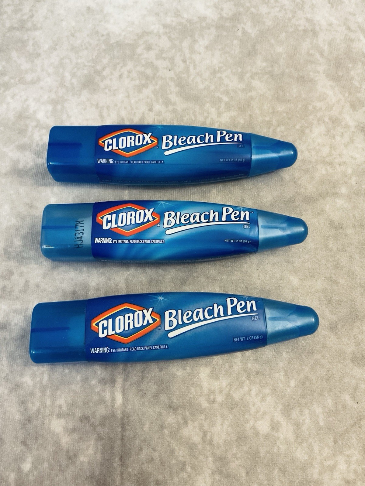 (3)CLOROX BLEACH PEN GEL DUAL-TIPPED BROAD SCRUBBER FINE POINT 2 OZ DISCONTINUED
