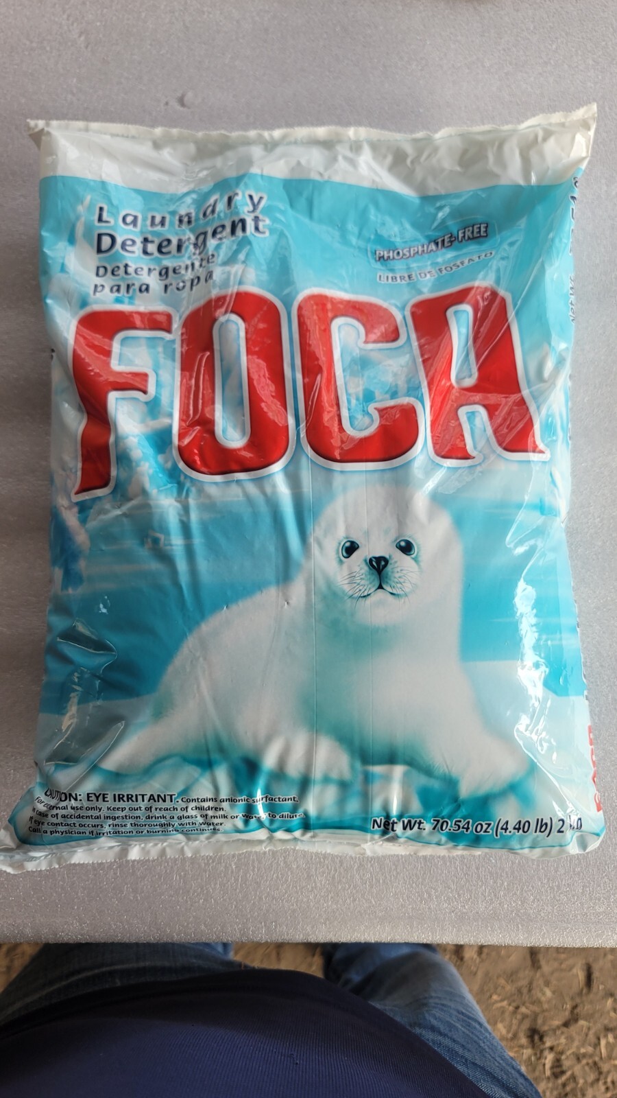 Foca Phosphate Free Laundry Detergent Net Wt 70.54 oz (4.40 lb) 2 kg