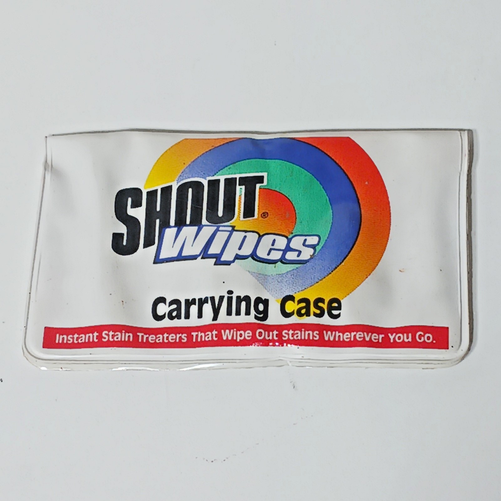 Vintage Shout Stain Remover Wipe Travel Carrying Case 1998