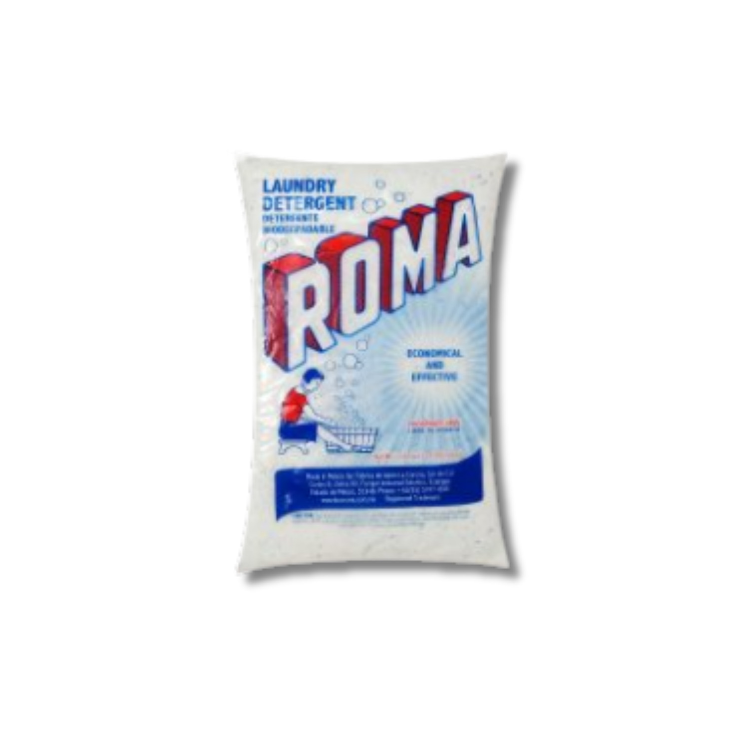 Roma Powder Detergent 0.55 lb Biodegradable Economical Fabric Cleaner