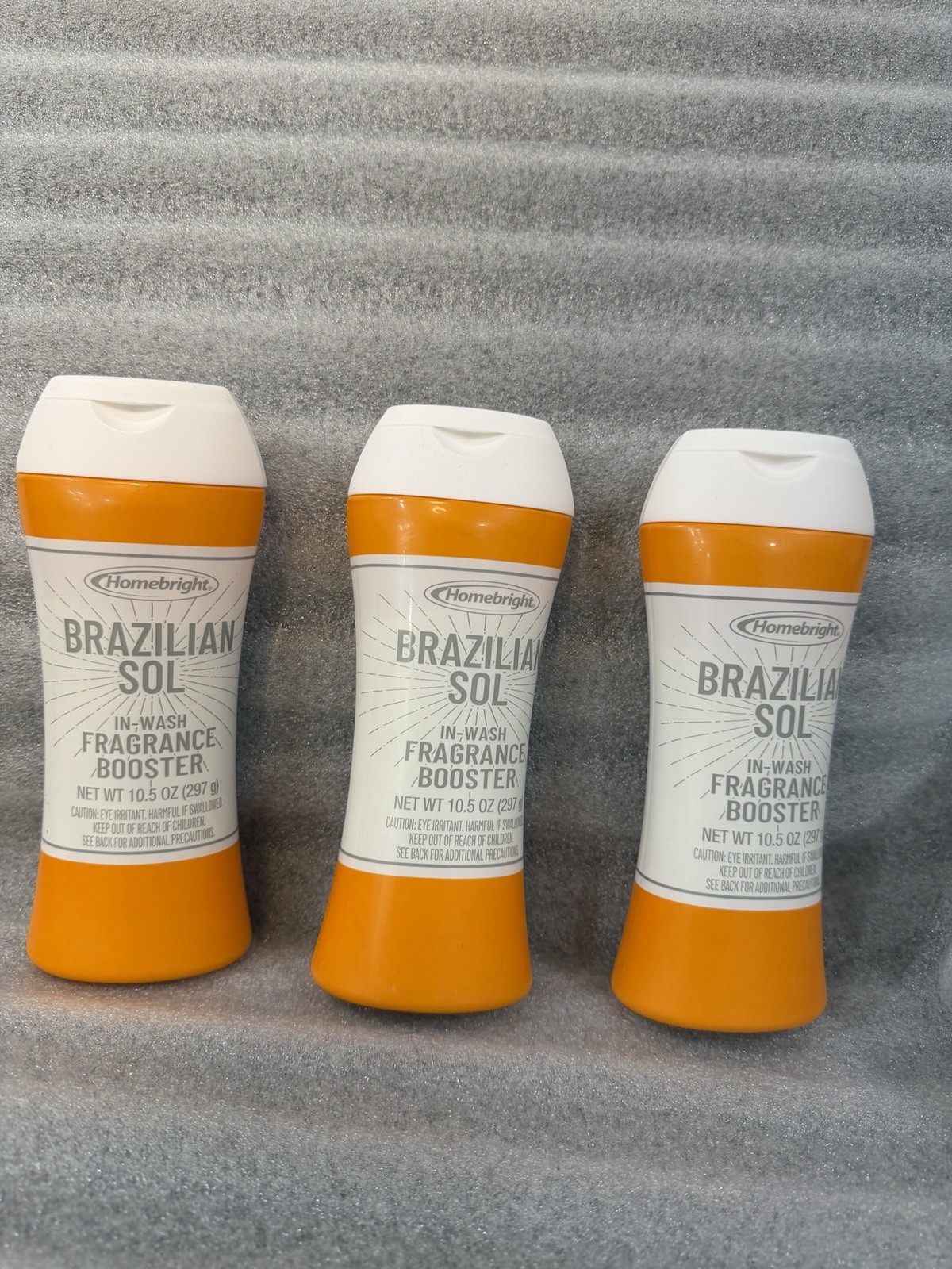 3 Pack In-Wash Fragrance Booster Granules Brazilian Sol 10.5 oz Laundry