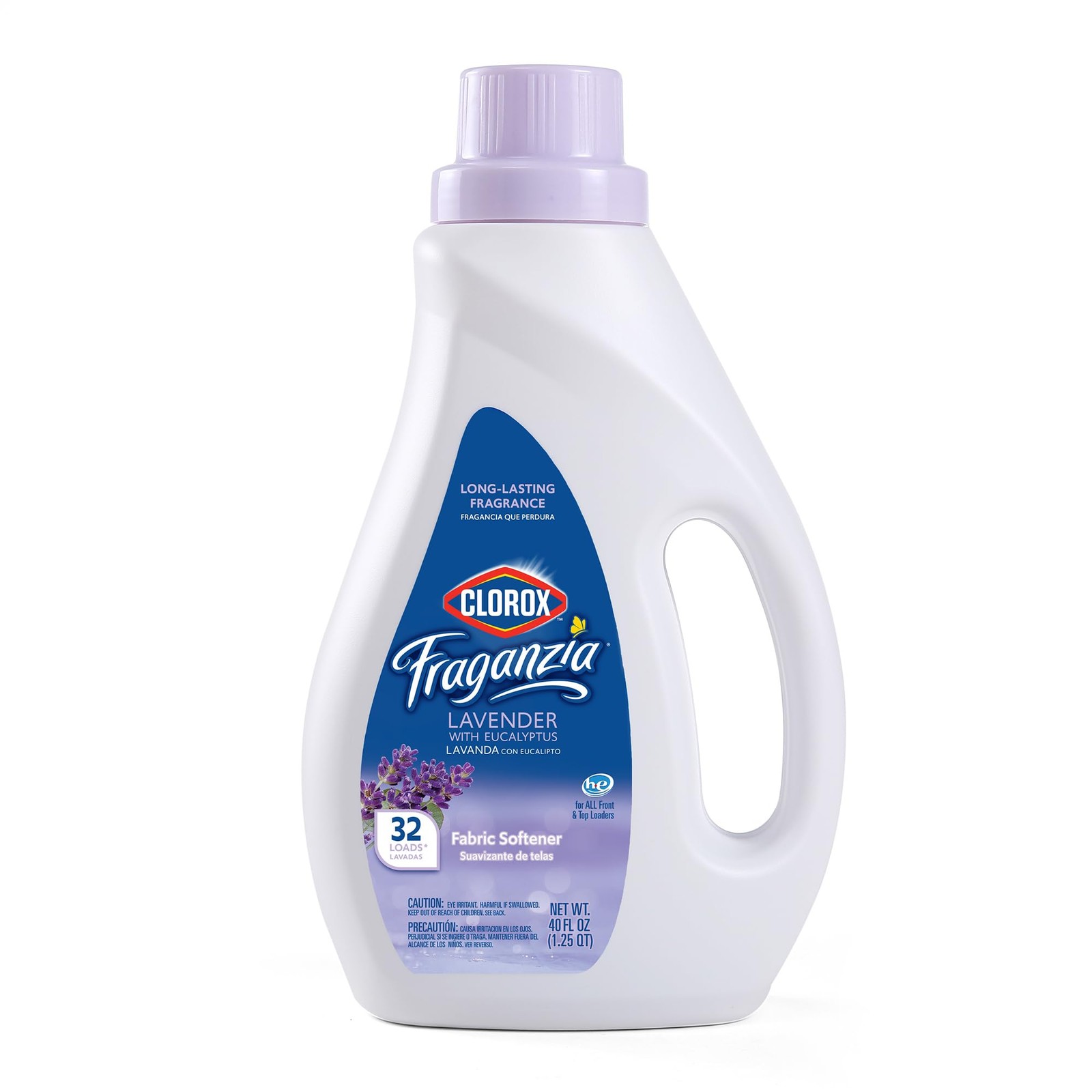 Clorox Fraganzia Liquid Fabric Softener, Lavender with Eucalyptus Scent 40oz |