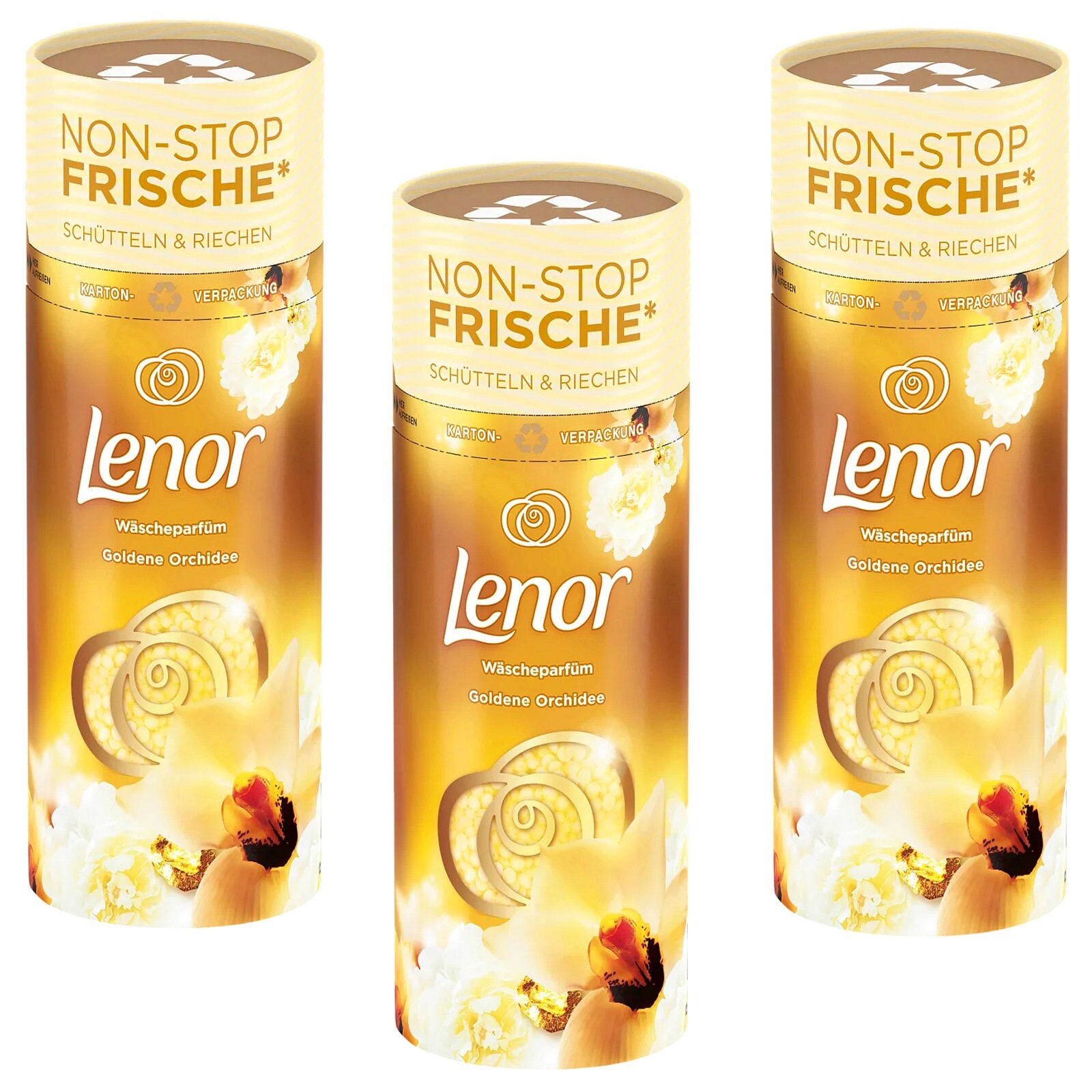 Lenor Laundry Perfume Golden Orchid 3x 160g 12WL Non Stop Long Freshness