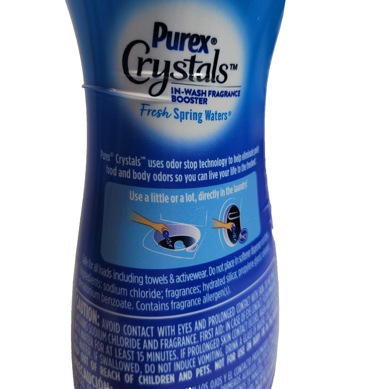 PUREX Crystals In-Wash Laundry Fragrance Booster FRESH SPRING WATERS 21 oz