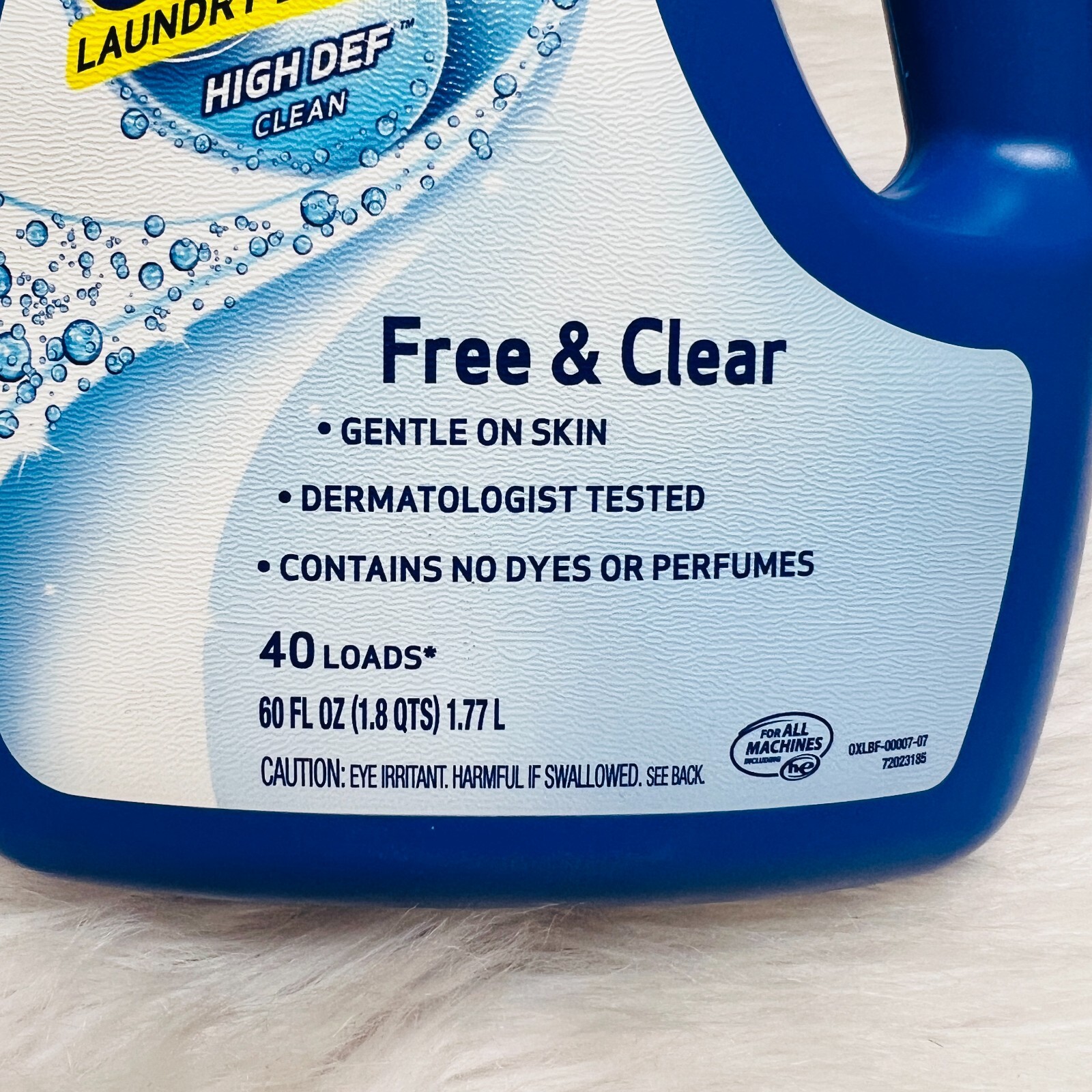 OXI CLEAN LAUNDRY DETERGENT FREE & CLEAR 40 LOADS 60 FL oz OXICLEAN