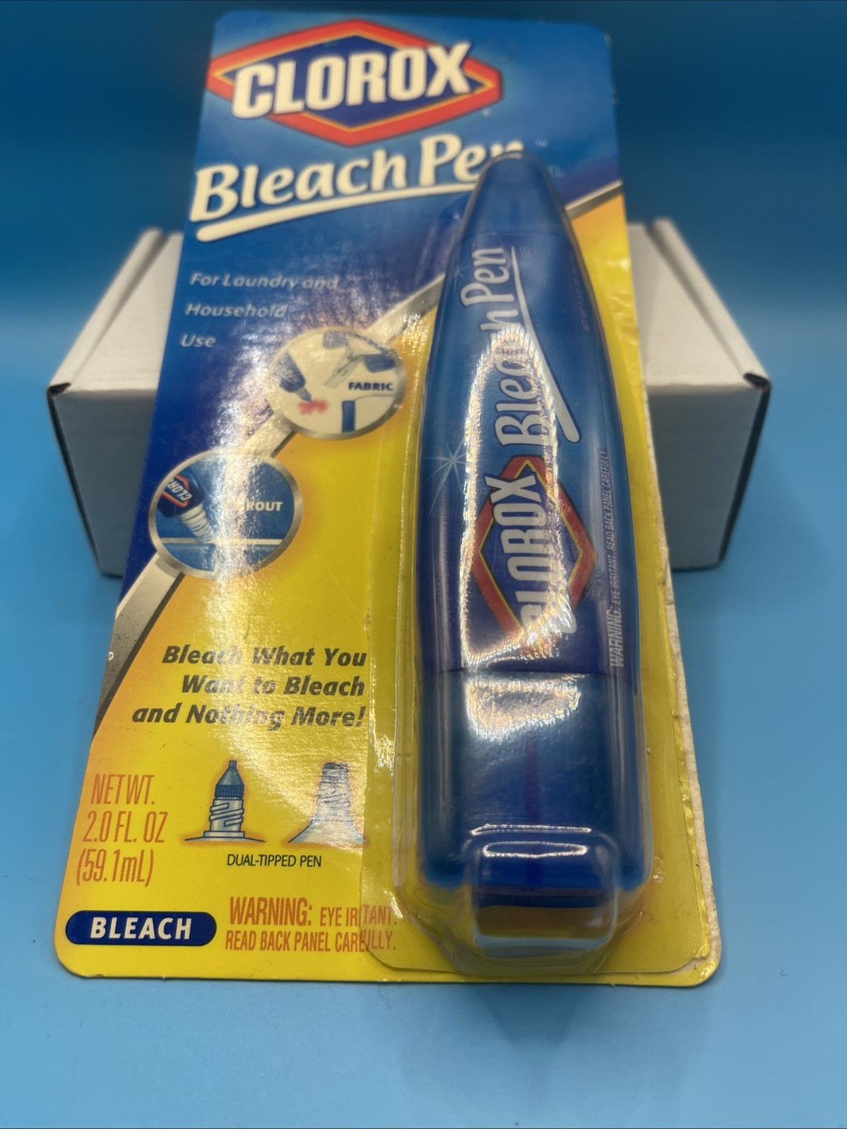 VTG 2002 Clorox Bleach Pen Gel for Whites Dual Tipped 2 oz New in Package NOS