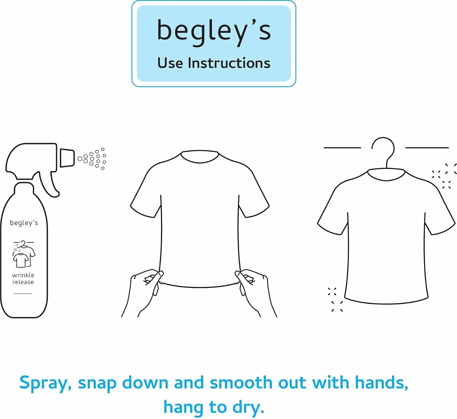 Travel De-Wrinkler Spray Plant-Based Clothing Refresher Anti-Static Odor Remover