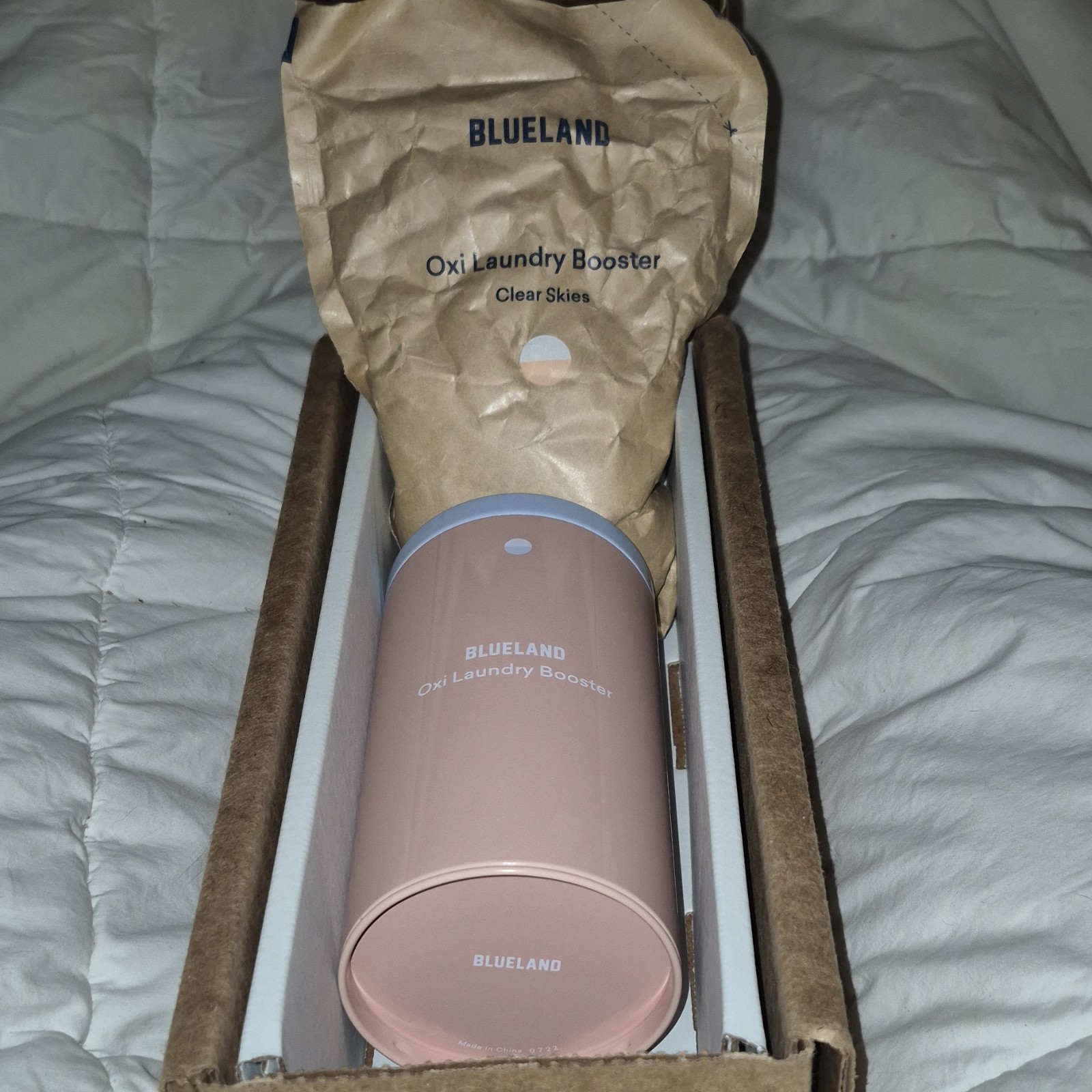 Blueland Oxi Laundry Booster Clear Skies Powder Bio-Based Dye-Free Cruelty Free