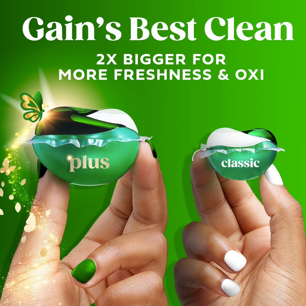 [FASH SALE](2 Pack) Gain Flings Laundry Detergent Pacs Original Scent 45 Ct Each
