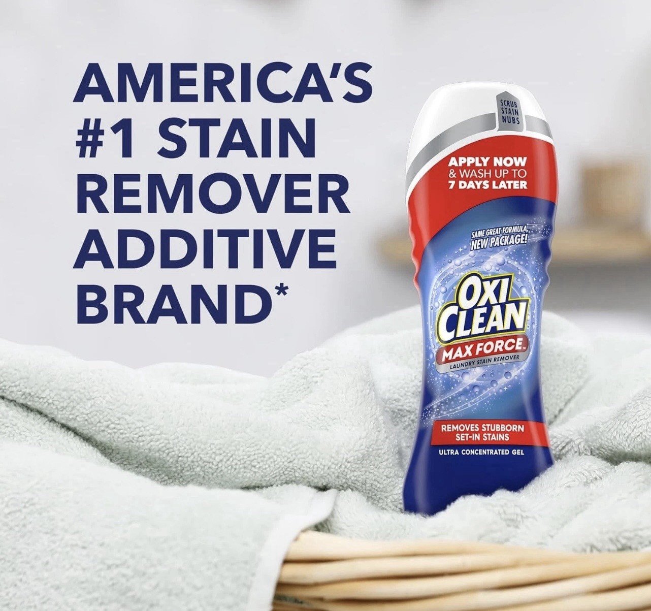 OxiClean Max Force Laundry Stain Remover Gel Stick 6.2 oz