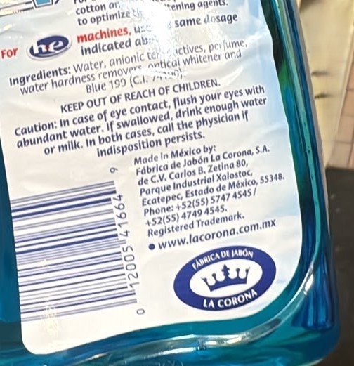 FOCA Liquid Laundry Detergent – Phosphate-Free|Pack Of 2 (16 fl oz 473 ml Each)