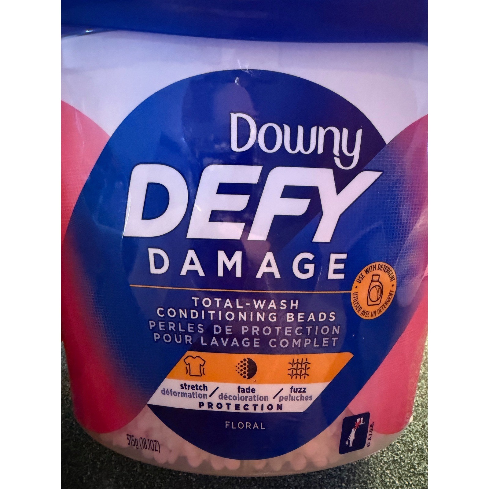 SEALED Downy Defy Damage Total Wash Conditioning Beads Floral 18.1OZ Set of 2