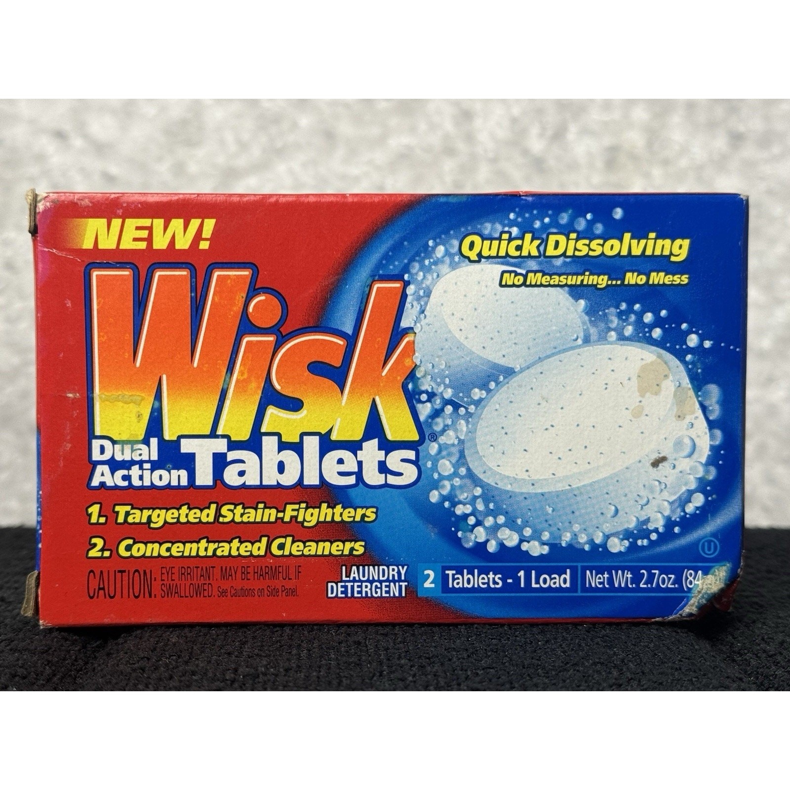 Vintage WISK Laundry Tablets 2000 Sample 2 Box