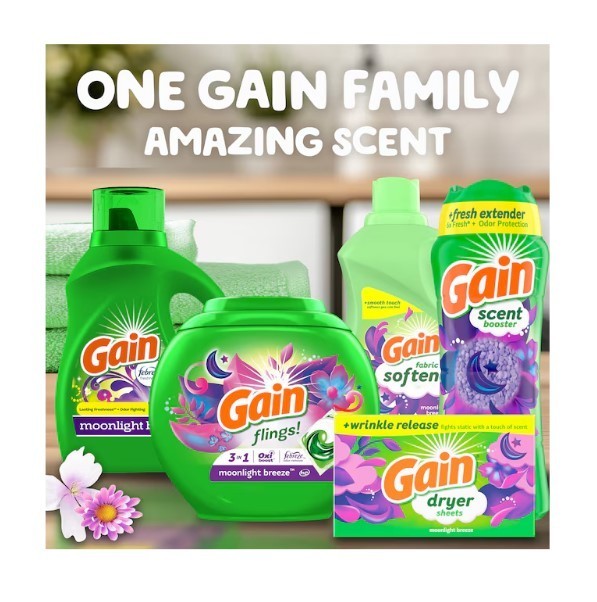 [BIG SALE] Gain Flings 4 In 1 Laundry Detergent Pods 76Ct HE