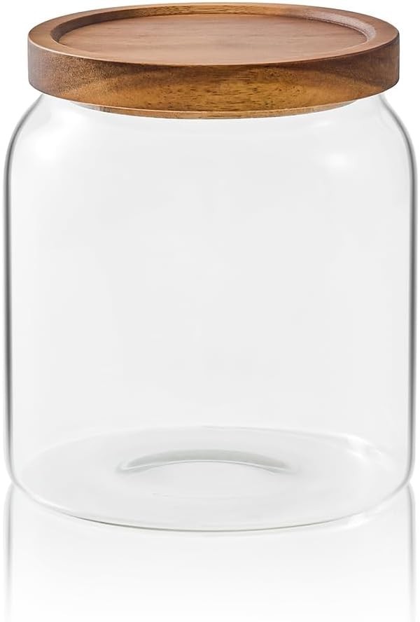 Glass Jars for Laundry Room Organization, Half-Gallon Laundry Pods Container,…