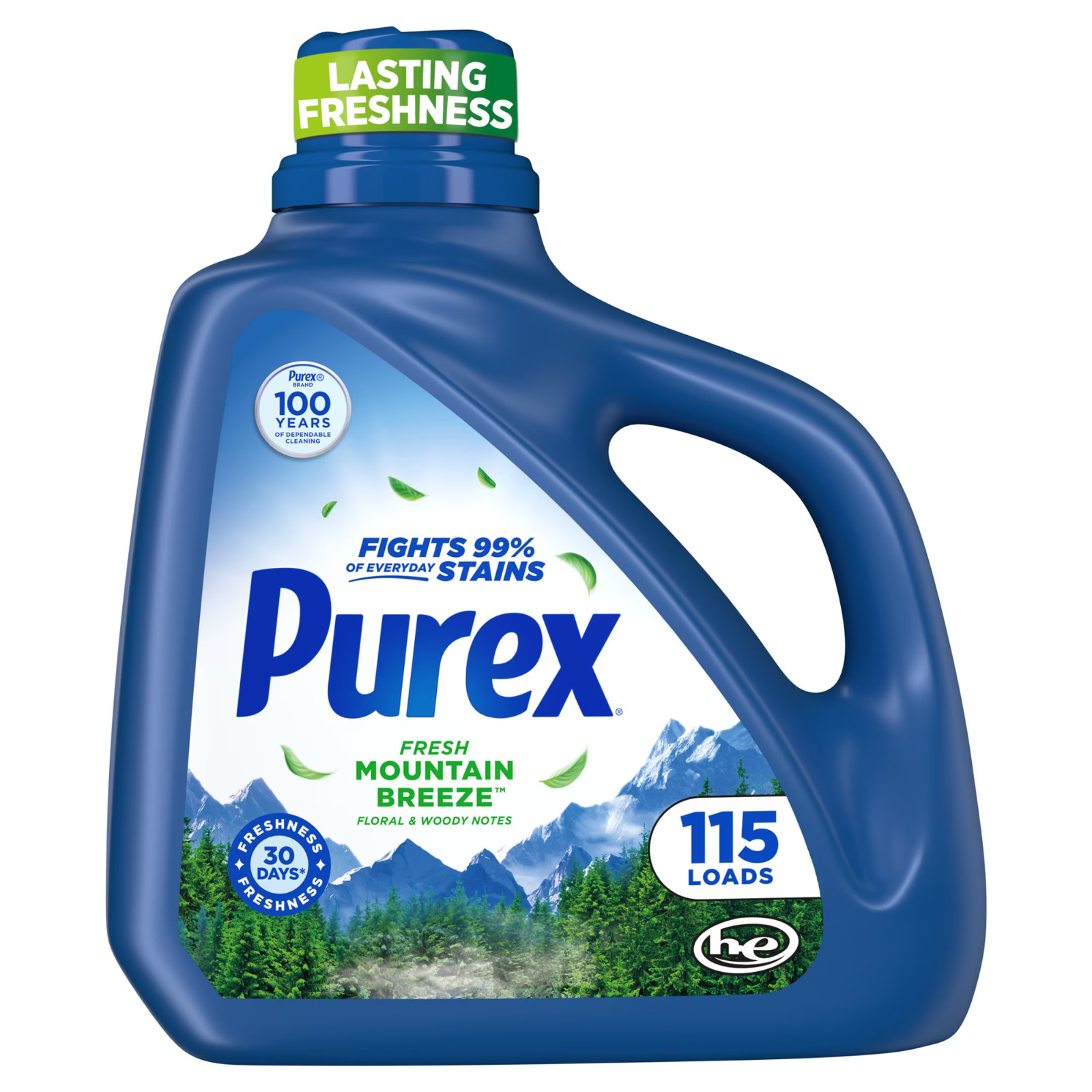 Purex Fresh Mountain Breeze Liquid Detergent – 150 fl oz 115 Loads Bulk