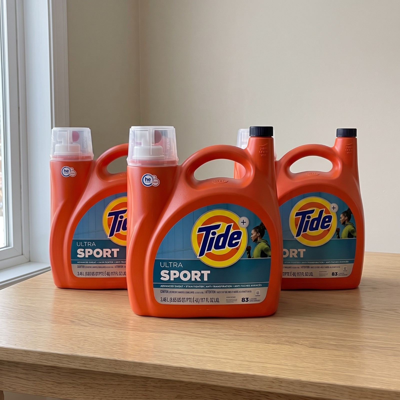 [DEAL] 3 PACK Tide Ultra Sport Liquid Laundry Detergent 83 Loads, 117 fl oz