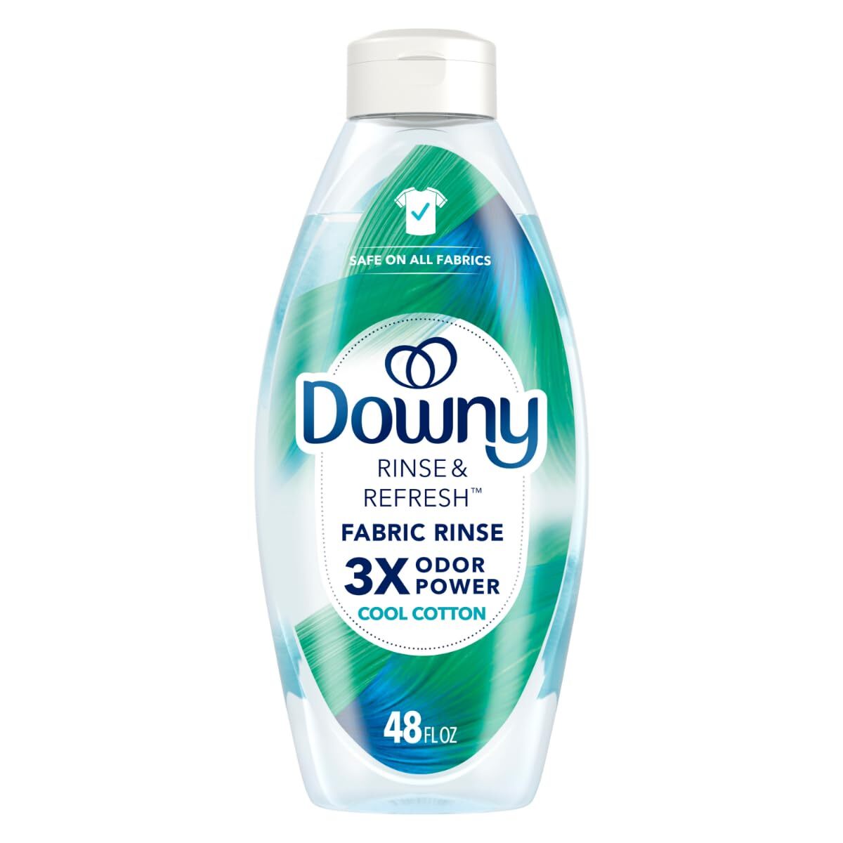 Downy Rinse And Refresh Fabric Rinse 48 Fl Oz Odor Remover Cool Cotton Scent