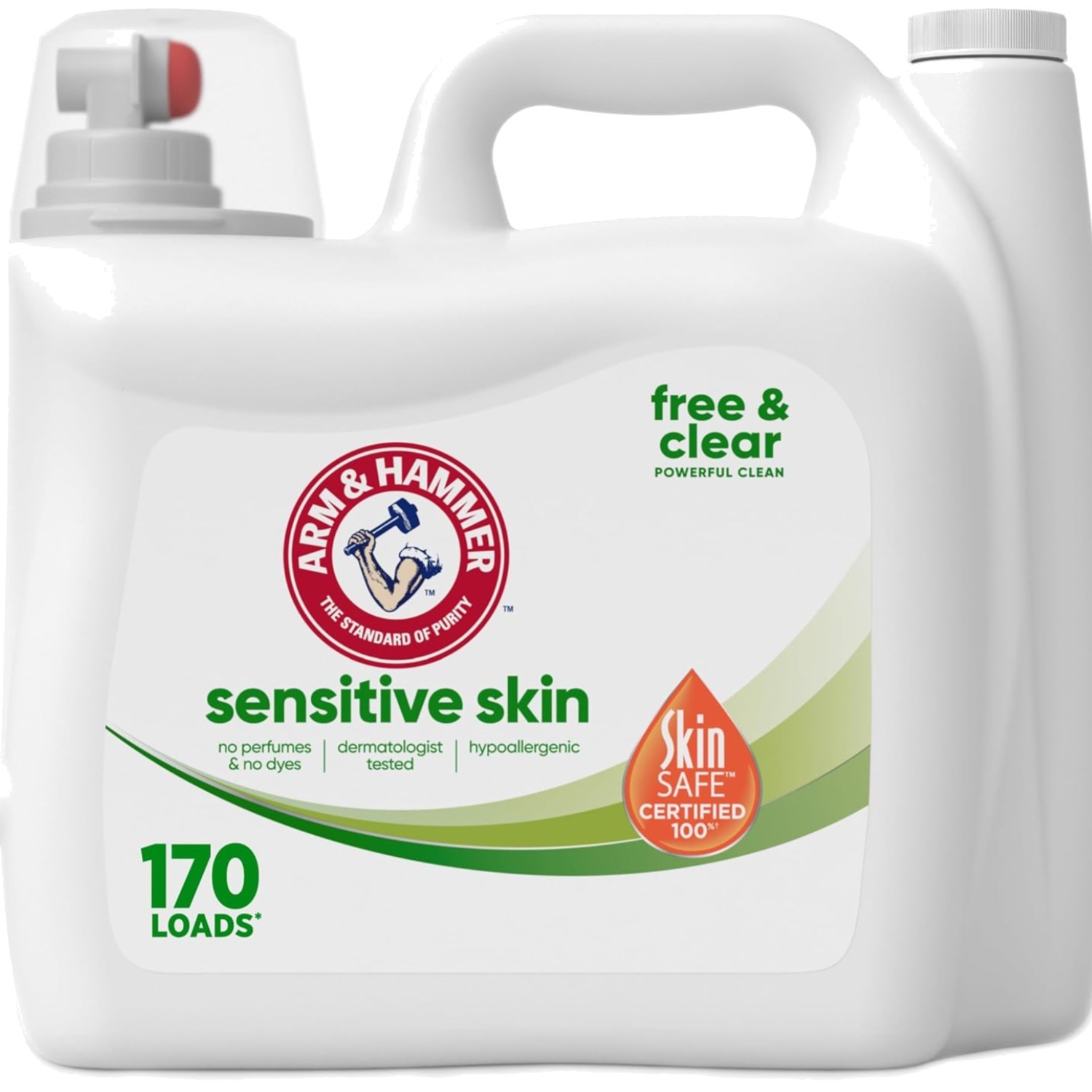 Sensitive Skin Free Clear, 170 Loads Liquid Laundry Detergent, 170 Fl oz