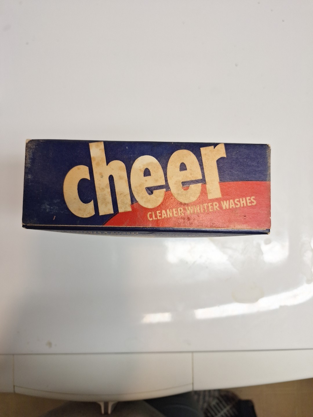 Vintage 1950’s 60’s Unopened Cheer Cleaner Whiter Washes Laundry Detergent 21oz