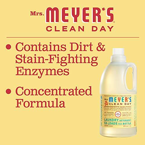 Mrs Meyer’s Clean Day Concentrated Laundry Detergent 64 Oz Pack of 2 Scented