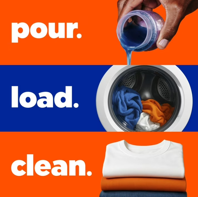 (2 Pack) Tide 6X Boosted Cleaning Power Liquid Detergent Original 80 Loads