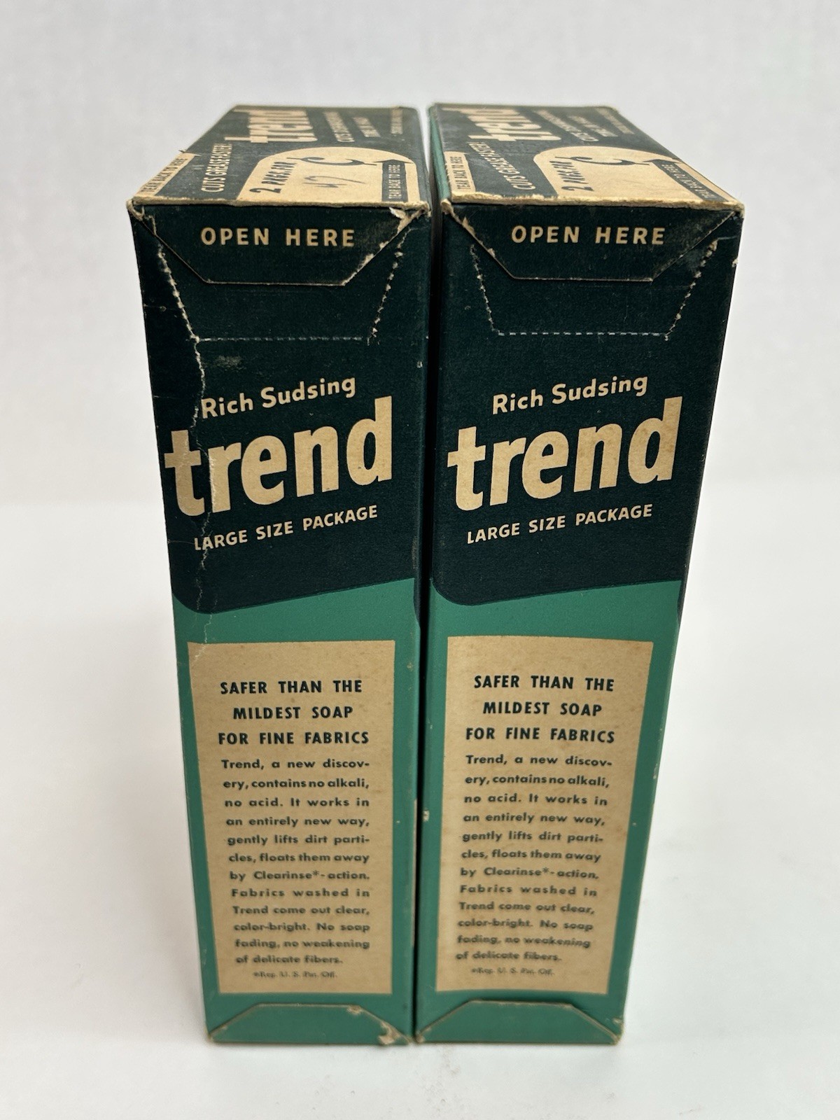 Vintage Trend 2 Pack Laundry Detergent Dish Soap Purex Sealed Boxes