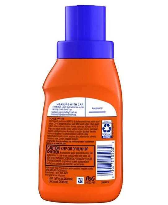 NEW! TIDE (8 Oz.) Bottle ●ORIGINAL● Scent Liquid Laundry Detergent (5) Loads.