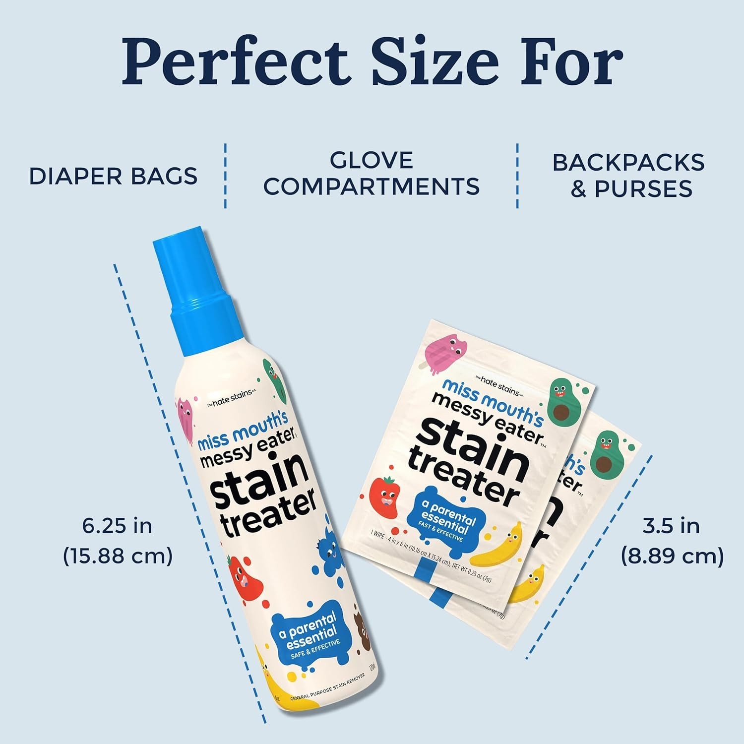 Effective Baby Stain Remover Spray & 10 Wipes – Biodegradable & Safe Formula