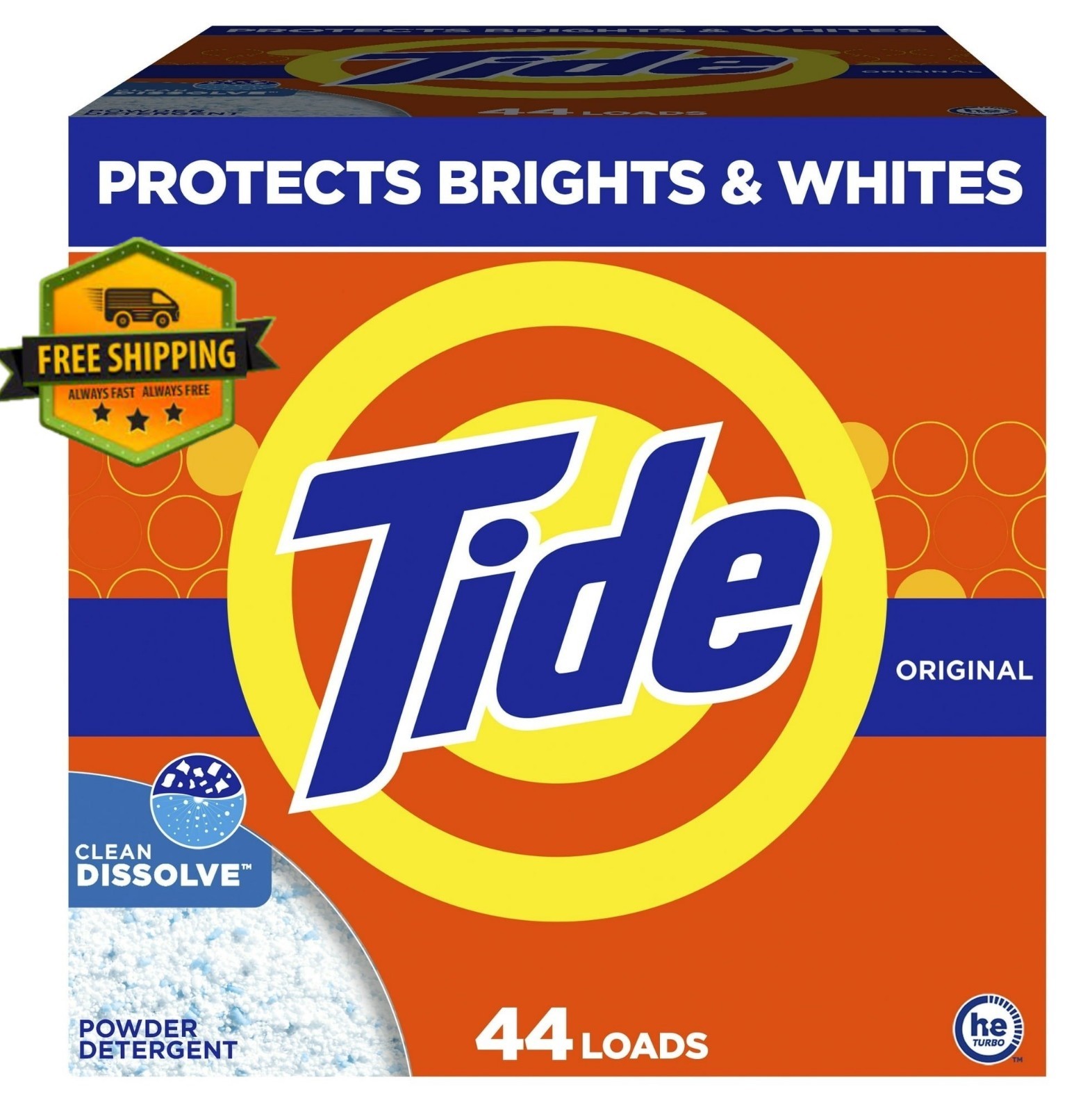Tide Powder Laundry Detergent, Original Fragrance, 50 oz, Cleans 44 Loads