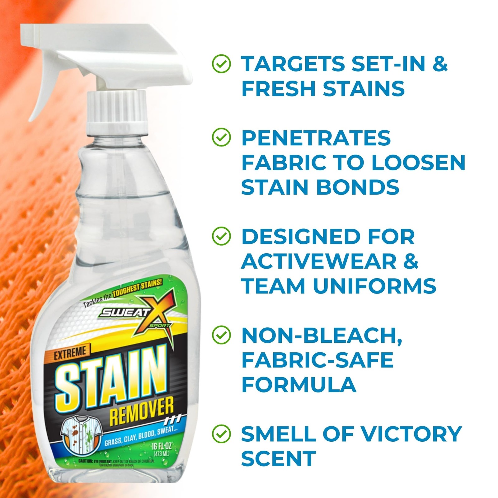 SWEAT X Extreme Stain Spray for Clothes – Professional Laundry Stain Spray fo…