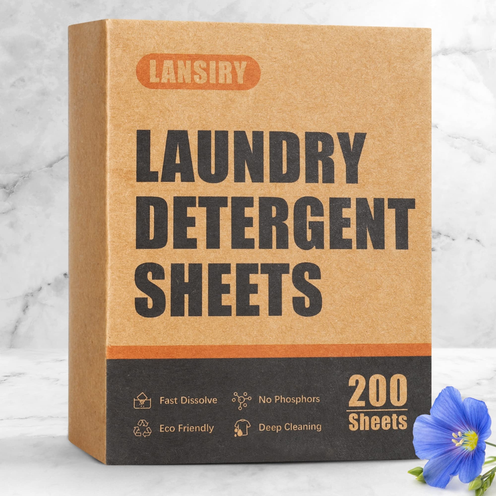 Laundry Detergent Sheets 200 Sheets Fresh Linen Scent Washing Detergent Strips