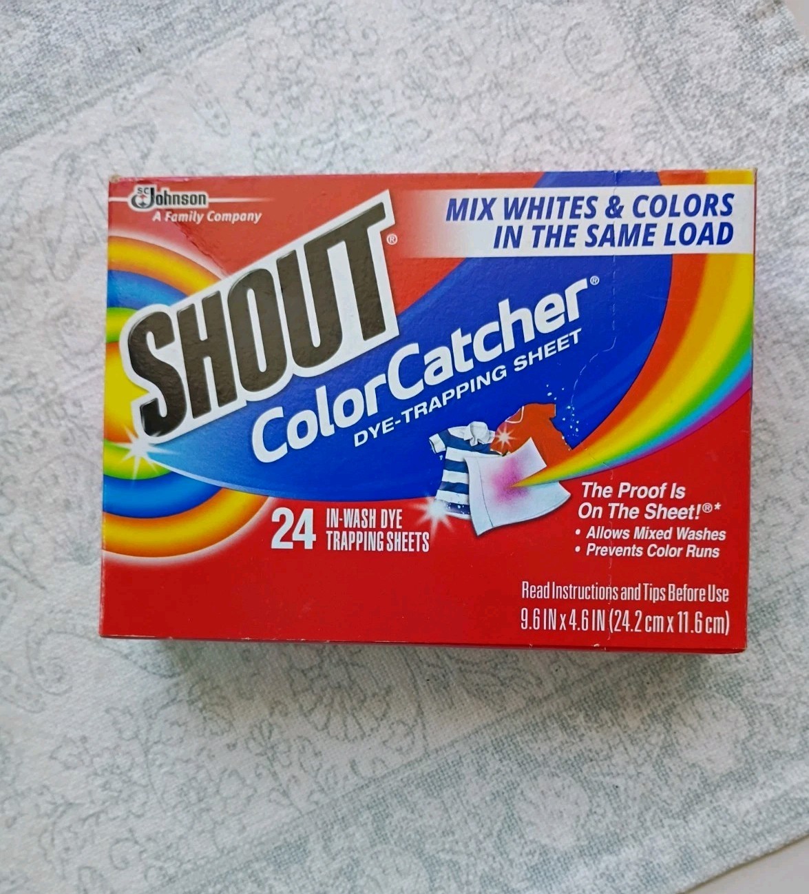 Shout Color Catcher Dye Trapping Laundry Sheets 24Ct For Mixed Load NEW SEALED