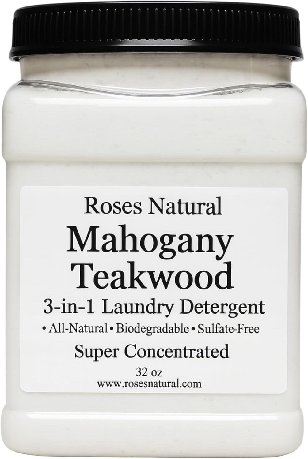 Mahogany Teakwood 3-in-1 Laundry Detergent Powder, Plant-Based, All-Natural