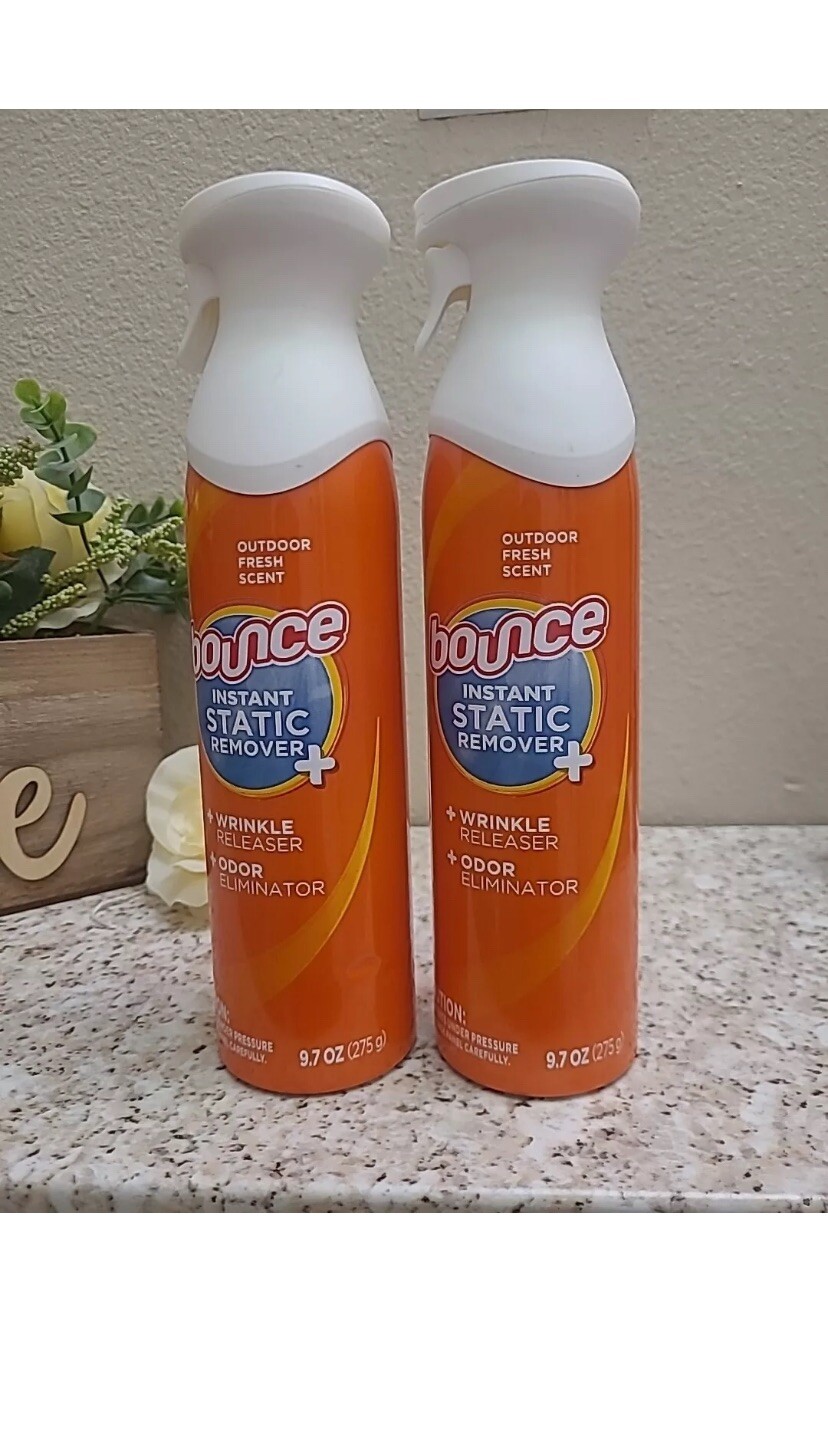 Bounce Anti Static Spray, & Instant Wrinkle 9.07 ( 2 Pack )
