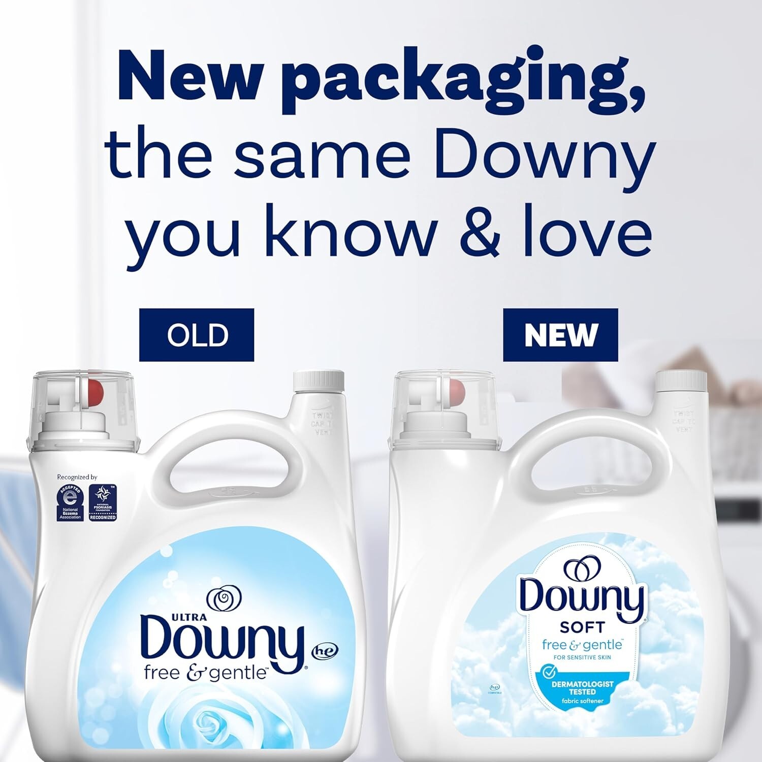 Downy Free & Gentle Fabric Softener, Hypoallergenic, 140 fl oz, 190 Loads