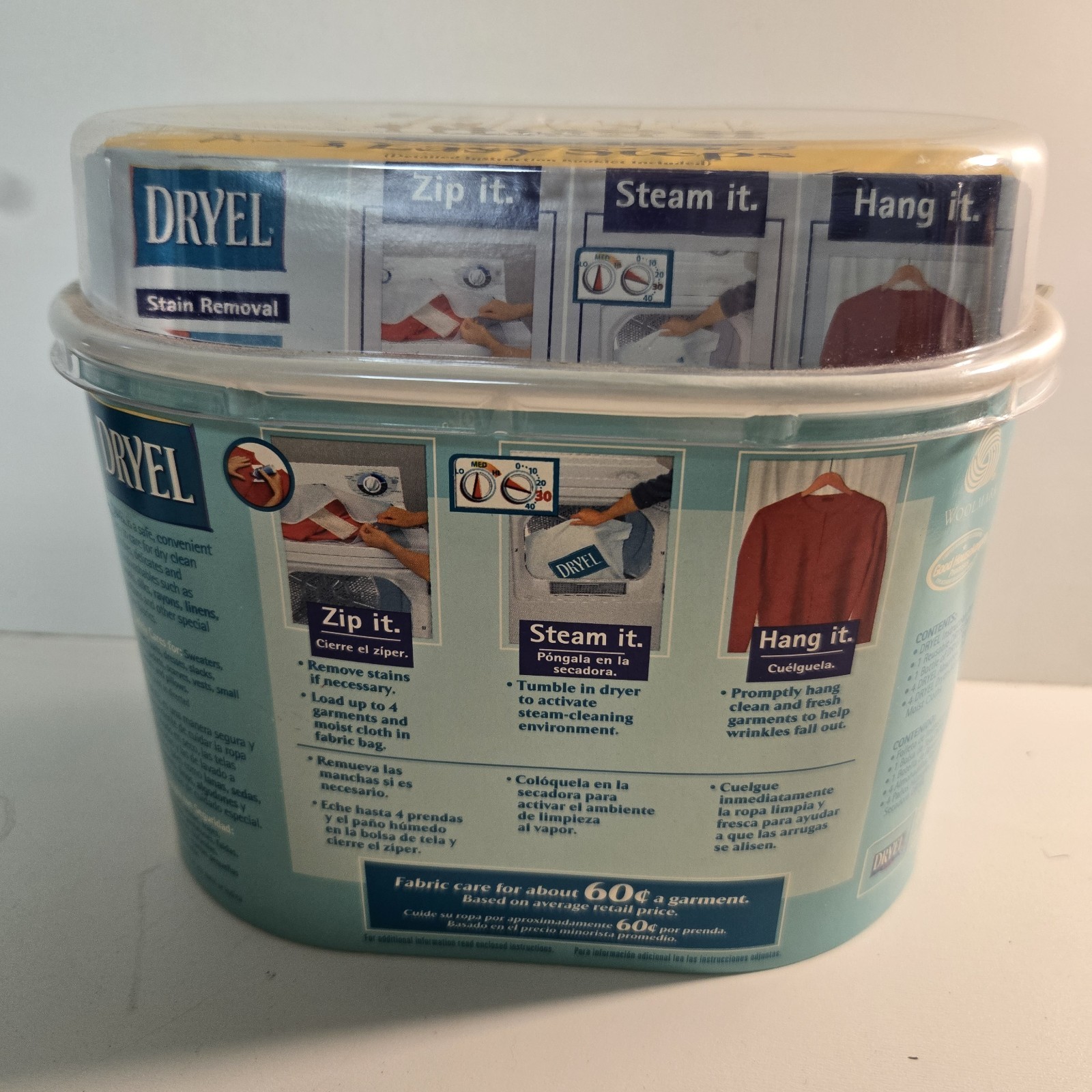 Dryel Home Dry Cleaner Only Fabric Care in Your Dryer 12 loads 48 Garments NEW