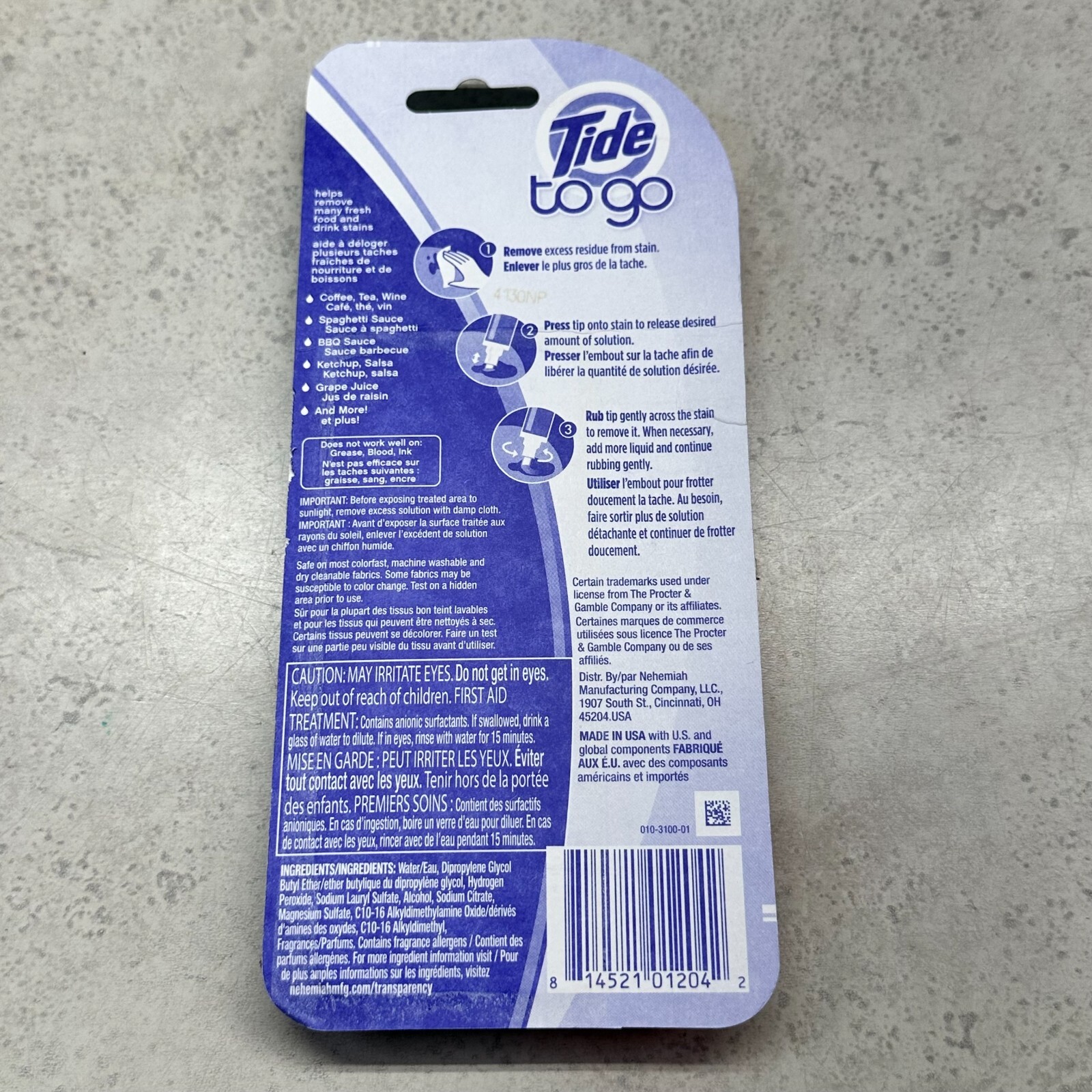 Tide To Go Instant Stain Remover 3 pens 30 ml PG