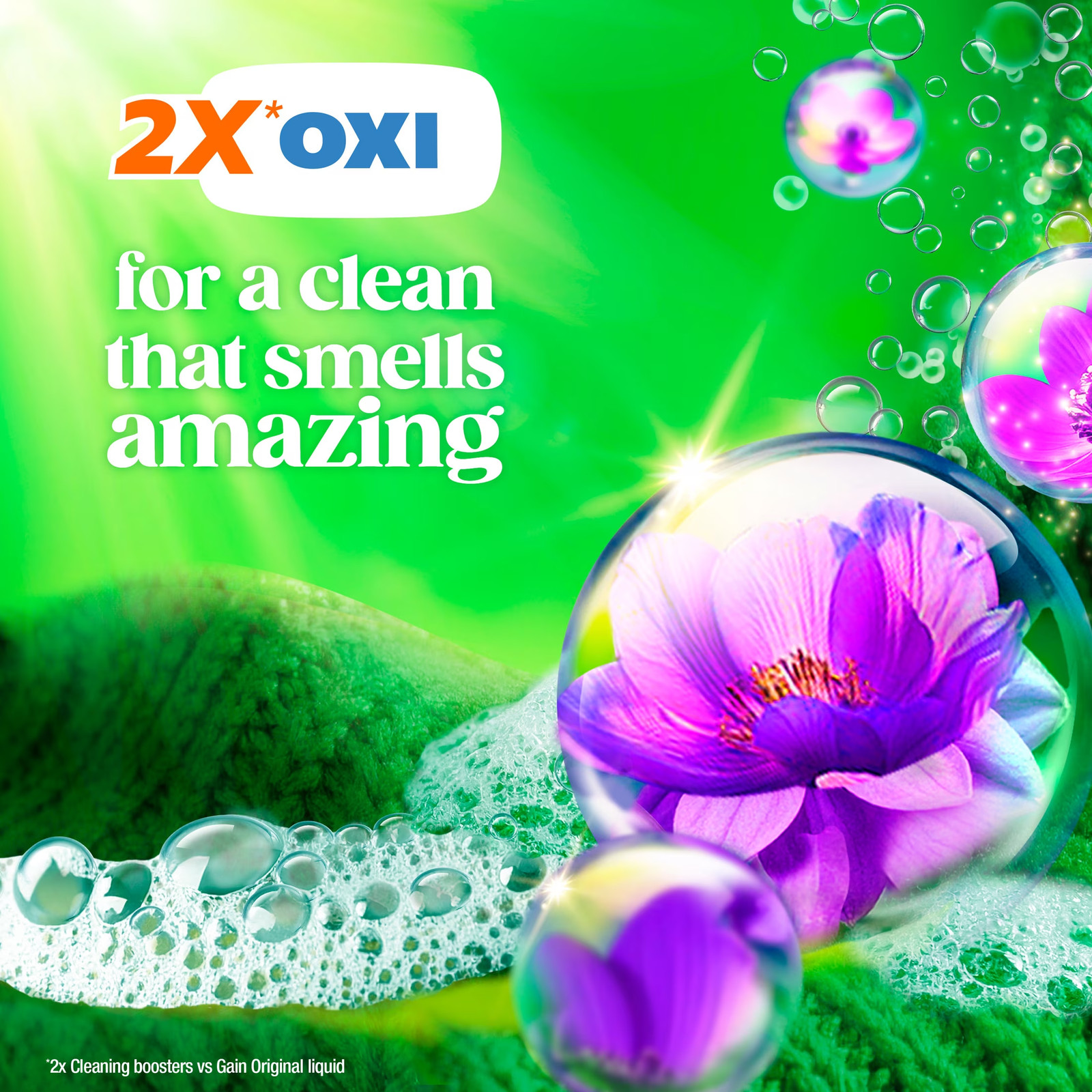 Flings Laundry Detergent Soap Pacs, 4-In-1 Oxi Boost and Febreze, Moonlight Bree