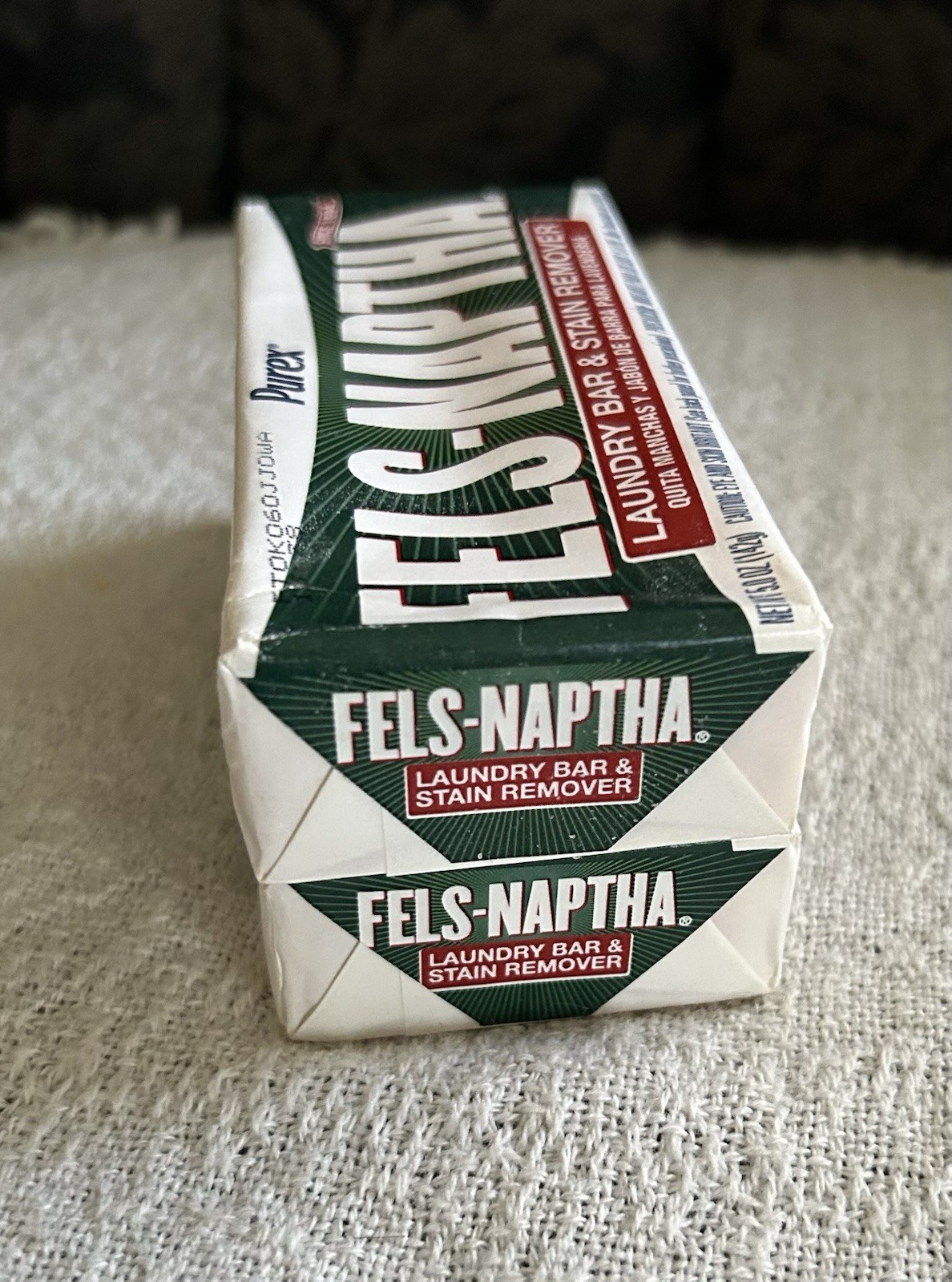 2 PK – Fels-Naptha Laundry Bar And Stain Remover 5 Ounce , Clean Home , Soap