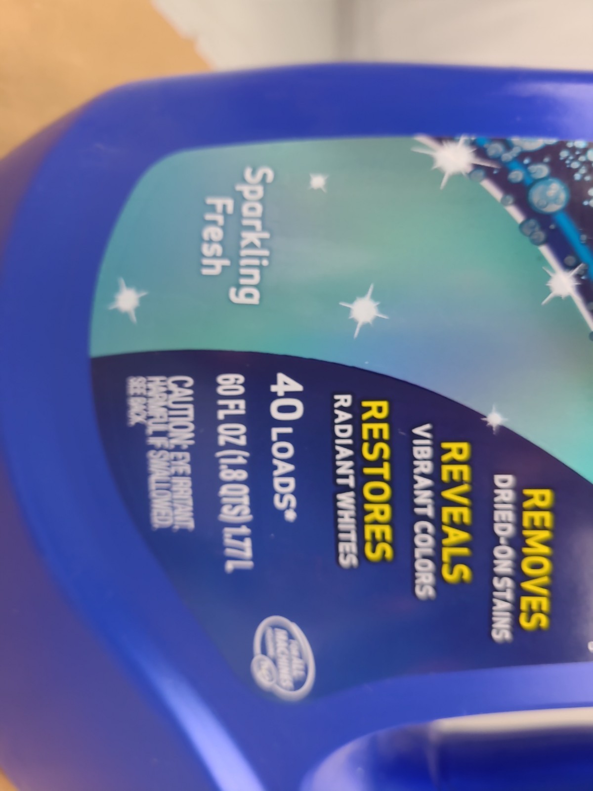 1x OxiClean High Def Sparkling Fresh Liquid Laundry Detergent, 60 oz 40 Loads