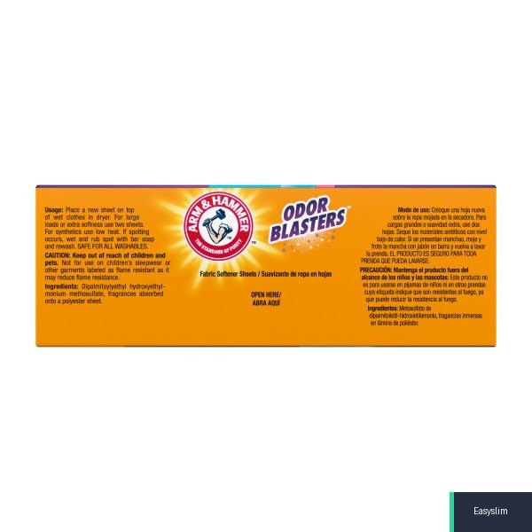 Dryer Sheets Fresh Burst Scent 120 Count Odor Control Softening Static